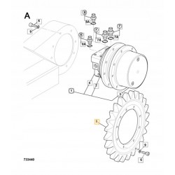 Koło zębate napędzające JCB MINI 8014-18 231/80801