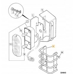 OSŁONA LAMPY TYŁ L/P JCB 3CX 4CX 331/21118