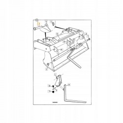 SWORZEŃ WIDEŁ + ZAWLECZKA JCB 3CX 4CX 123/00932