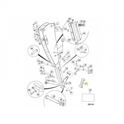 ŁĄCZNIK ŁYŻKI TYŁ JCB 3CX 4CX 126/00248