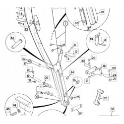 Sworzeń siłownika łyżki tył JCB 3CX 4CX 811/50368